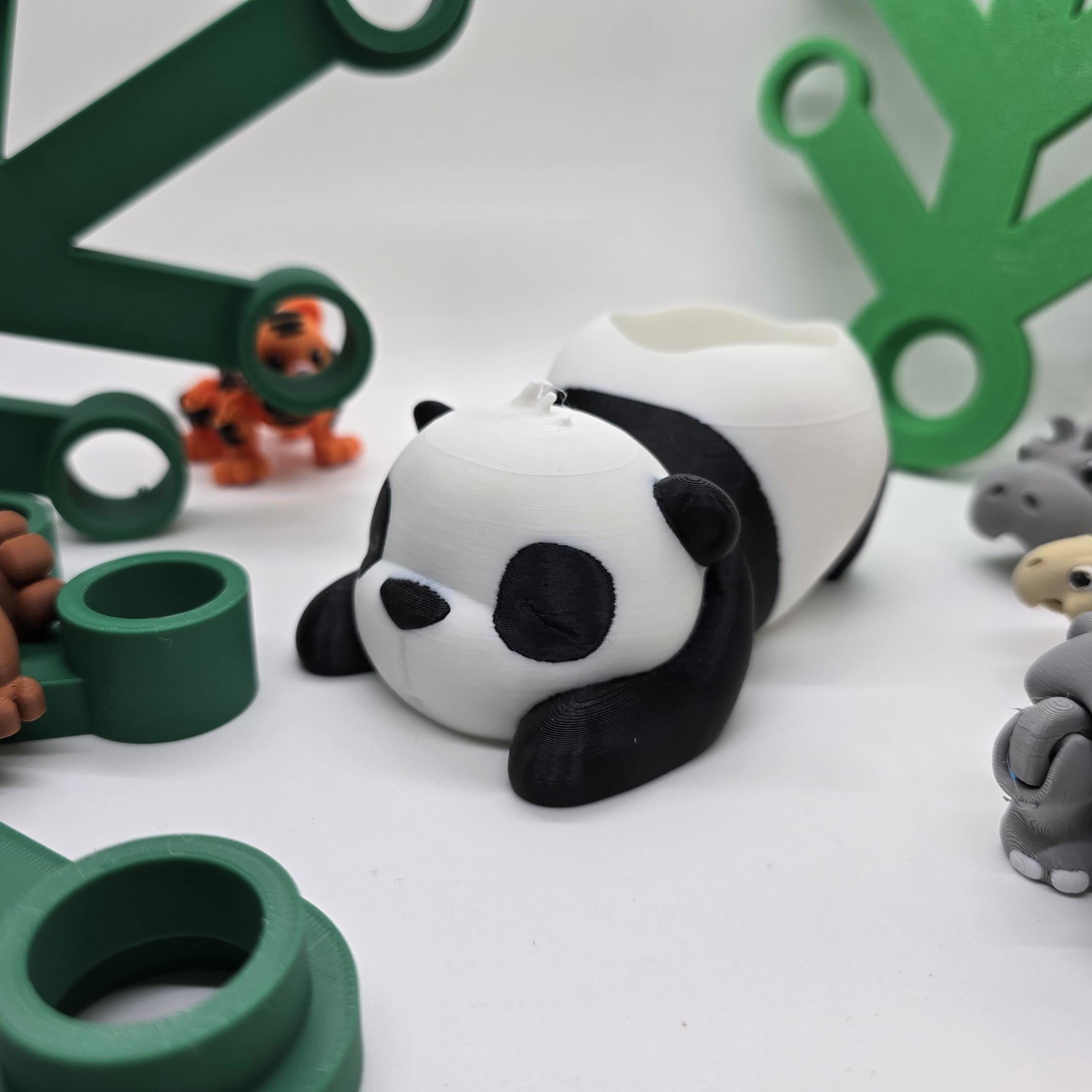 6 Tier-Blumentöpfe Aus Keramik – Panda, Fuchs, Kuh, Elefant, Schaf, Zebra | Mit Ablaufloch Für Sukkulenten