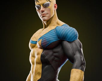 Fanart de Invincible / Estatua de resina impresa en 3D / Pintada o para garaje / Kit de modelo DIY / Coleccionable Diseñado por ZEZ Studios
