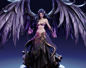 Morgana-fanart | 3D-geprint harsstandbeeld | Geschilderd of garage-/doe-het-zelfmodel | Verzamelobject ontworpen door CA3DStudios