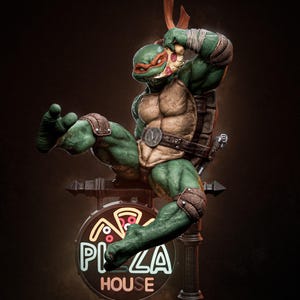 Shell Bros M Fanart | 3D Printed Resin Statue | Painted or Garage/DIY Model Kit | Collectable Designed by CA3dStudios