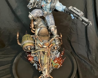 Cosmic Wolf Fanart | 3D Printed Resin Statue | Painted or Garage/DIY Model Kit | Collectable Designed by ZEZ Studios
