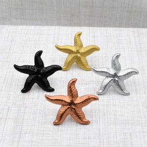 Starfish Knob, Star Fish drawer pull, Coastal Bathroom Handle, Beach House Cabinet Hardware