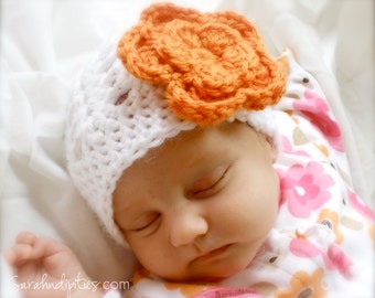 Crochet Baby Shell Beanie Hat - You Choose Colors