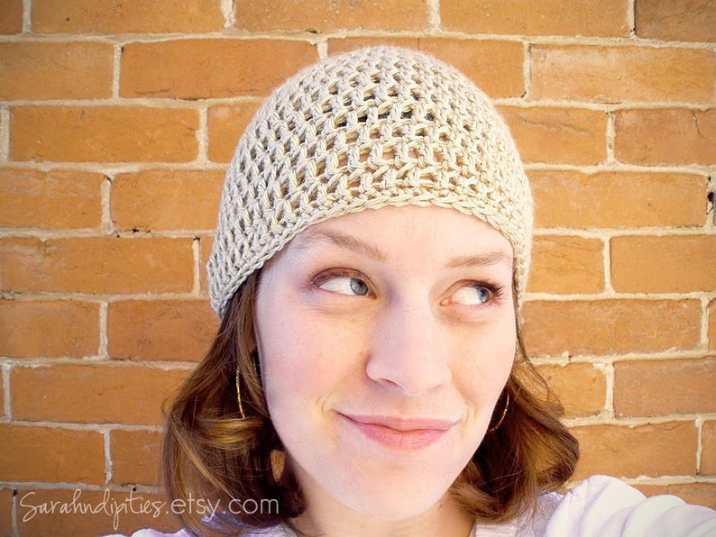 Women's Crochet Hat Simple Crochet Beanie Women's Beanie Crochet Cancer Hat Women's Cancer Hat Cute Crochet Hat You Choose Color image 1