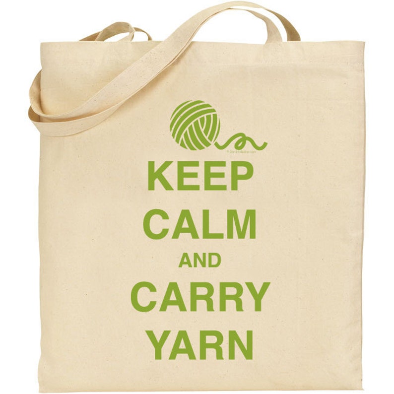 Keep Calm and Carry Yarn Olive Green INSTANT DOWNLOAD Digital Download JPG image 1
