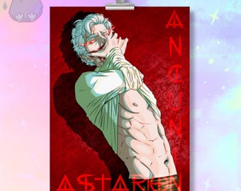 Astarion Vampire Spawn Kpop-Inspired Sticker | ‘Guilty’ Matte Metallic Foil