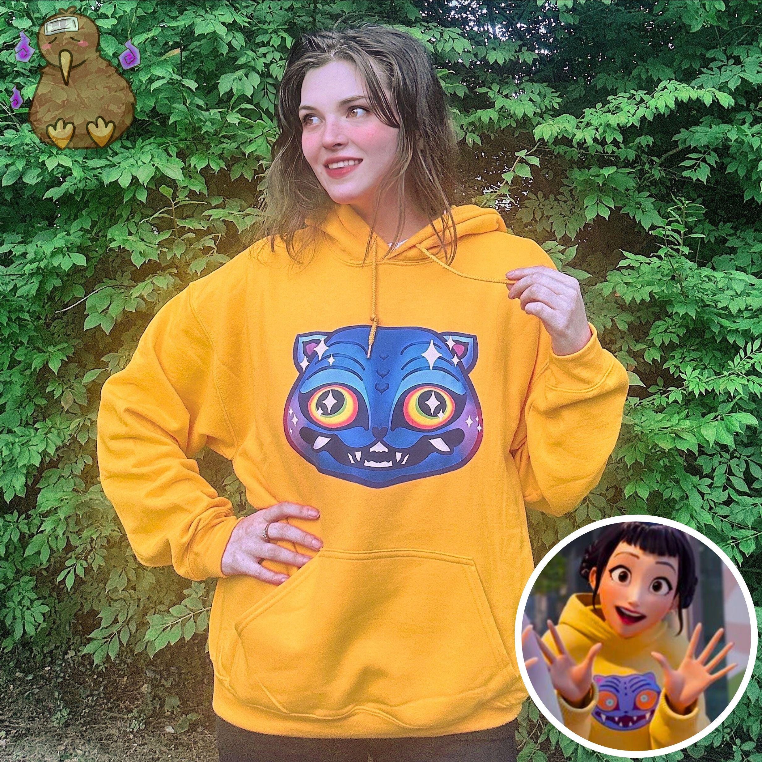 Zoey Hoodie KPOP Demon Derpy Tiger Yellow Sweatshirt Comfy Cosplay