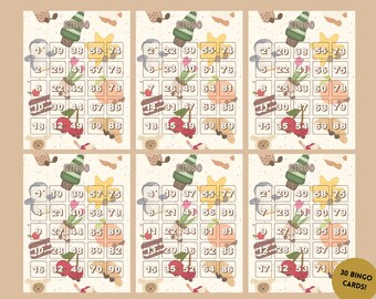 Juego de bingo de cumpleaños para niños: 30 cartones únicos de Jellycat (descarga instantánea en PDF)