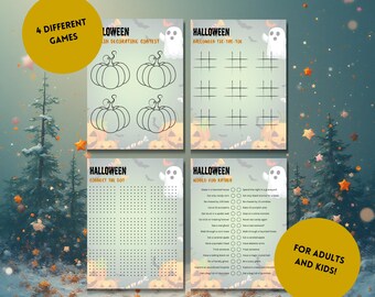 Juego de fiesta de Halloween: actividades imprimibles para niños de la colección de juegos de Halloween - Betsy