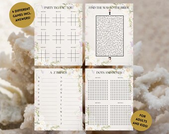 Juegos para despedidas de soltera y recepción de boda / Actividades divertidas para invitados / Melrose