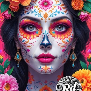 Rosa de la Vida – Dia de los Muertos suikerschedelkunst