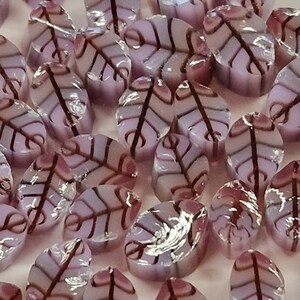 Purple Leaves Murrini, Murrini Slices, Bullseye Glass, COE 90, Murrine, Milliefiore, 25g Ready to Post, UK Seller image 3