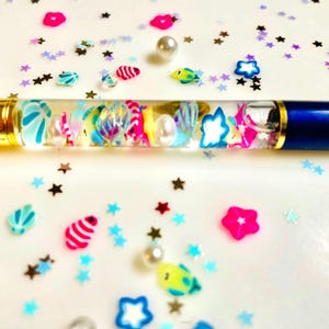 Underwater Living Float Pen, Kawaii, Fish, Imaginative, Fish tank, Ocean, seashells, Graduation Gift, Teacher gift, Nurse pen, Beach Vibes,