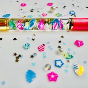 Pink Underwater Living Float Pen, Kawaii, Fish tank, Mermaid, Sea life, her gift, Teacher gift