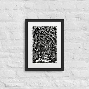 Framed poster