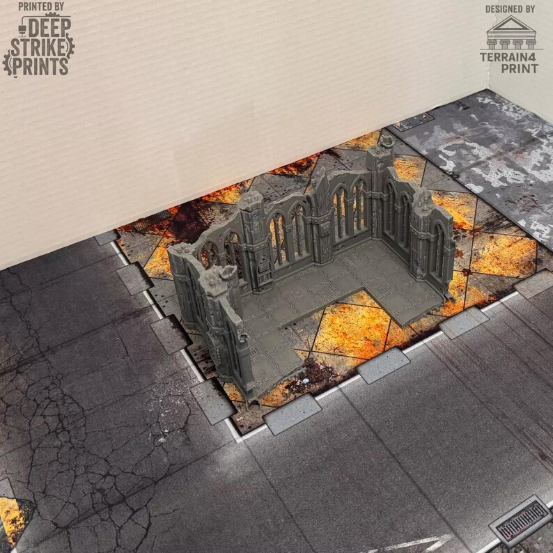 Gothic Ruined Building E X1 Terrain Scenery Tabletop/warhammer 40k - Etsy