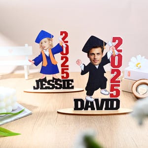 Gesicht Foto Geschenk für 2025 bestanden, Bild Name grad Dekor, Schulabschluss Geschenk, Erinnerungsverzierung, Geschenk für Freund Sohn Tochter