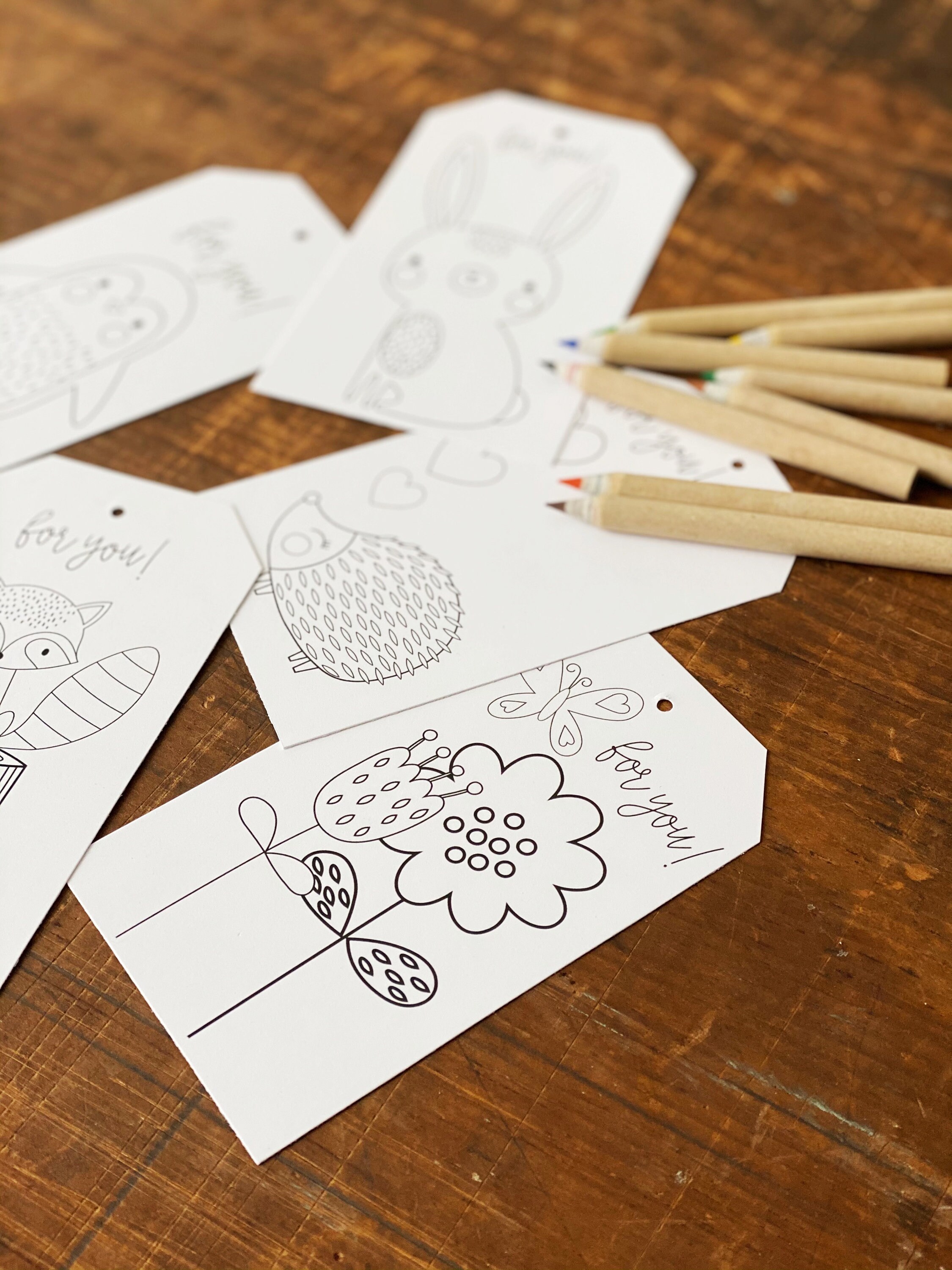 printable-coloring-gift-tags-kids-coloring-activity-set-of-5-etsy