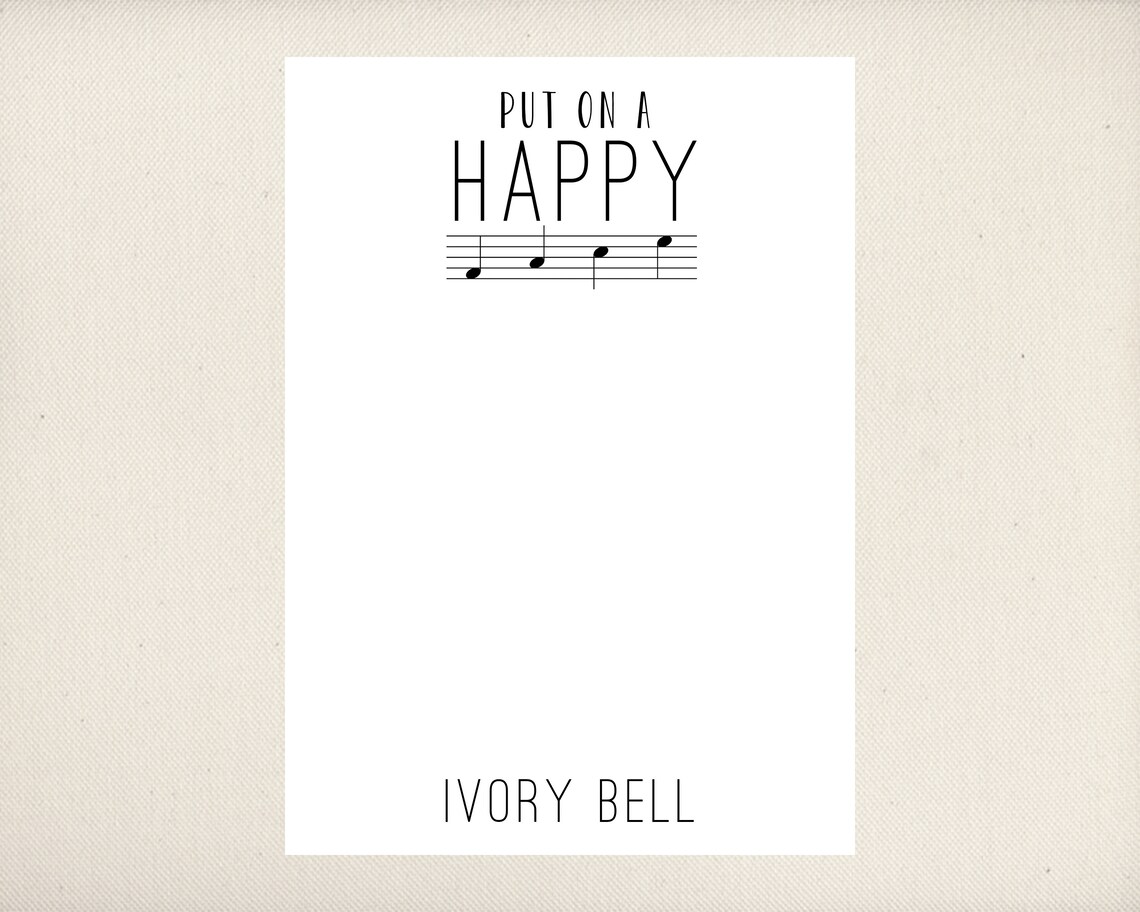 Music Stationery Music Note Cards Personalized Stationery Etsy