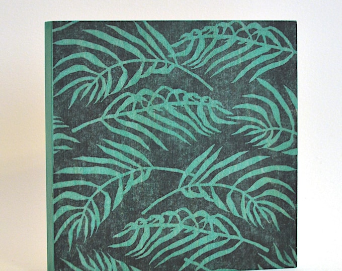 palm leaf patterned art panel - jungle nature zen designer wall decor