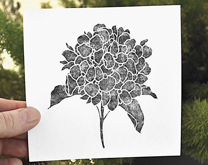 dark flower - modern minimal rustic botanical art print