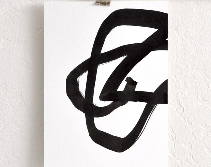 edgie #3 - original modern minimal ink painting