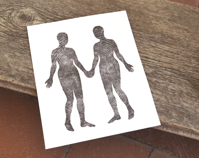 love is love - modern love - minimal contemporary thermal art print
