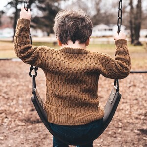 The Crisscross Ribbed Sweater, Knitting Pattern for Child Sweater using dk yarn, Kids Knitting Pattern, INSTANT DOWNLOAD ONLY