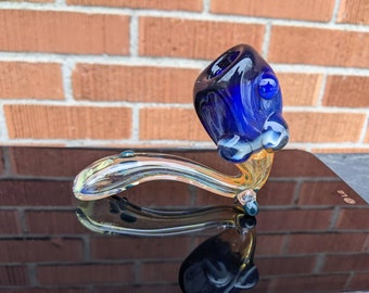 Color Changing Blue Clouds Cubic Swoop  - Ready to Ship