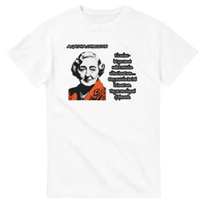 Agatha Christie Gift: Mystery Book Shirt, True Crime Shirt, Book Club Gift, BookTok Merch, Literary Apparel