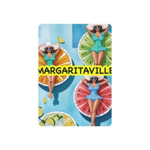 Letrero de metal de Margaritaville: decoración divertida para una casa de playa
