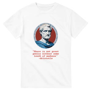 Greek Philosophy tshirt | Aristotle T-Shirt | Aristotle&#39;s Quote Tee | Thinkers & Scholars
