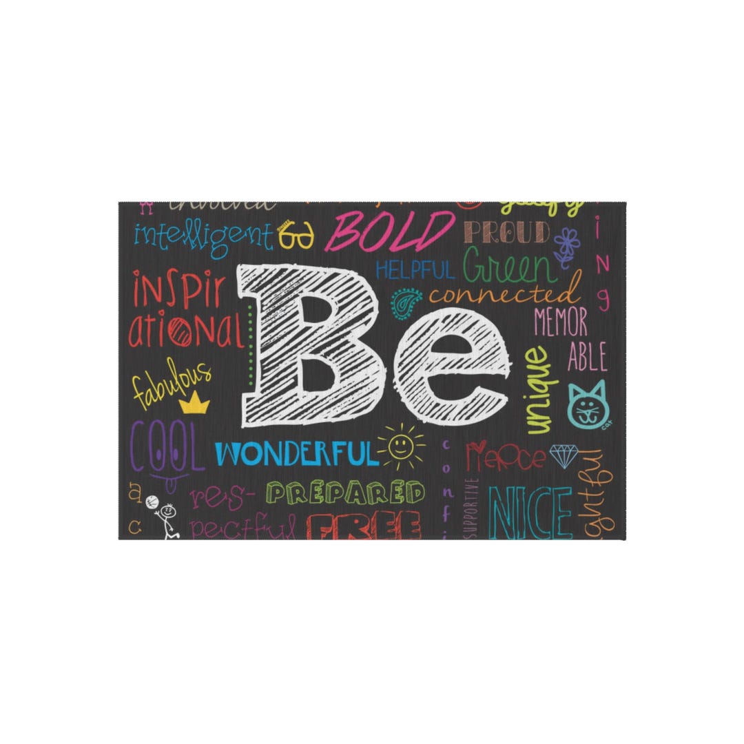 Motivational Rug: Positive Affirmations, Modern Office Decor - Etsy