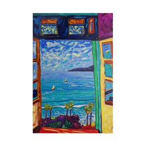 Matisse Puzzle , Matisse Window Art Puzzle, Puzzle with Beach View, Jigsaw Puzzles for Relaxation