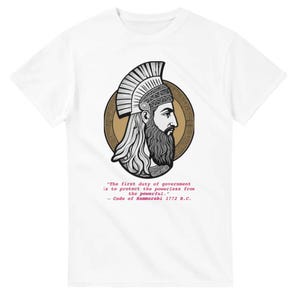 Hamam T-Shirt | Mesopotamien Tee | Altes Geschichts-Shirt | Code of Hamamurabi Geschenk | Babylonischer König Top