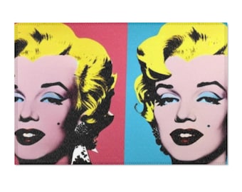 Marilyn Monroe Pop Art Rug, Retro Hollywood Bedroom Decor
