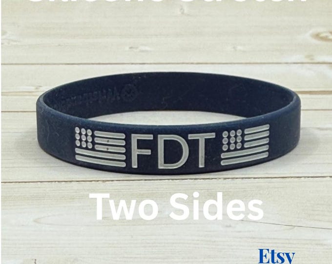 FDT Morse Code: Fuck Donald Trump  Silicone Stretch Bracelet
