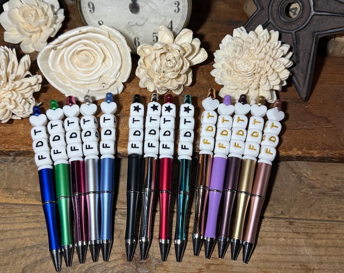 FDT Fuck Donald Trump Beaded Ink Pen | Anti-Trump | Not My President | Resist