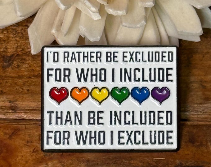 Equal Rights Pin | Anti-Trump | FDT | Resist | LGBQT | Ally | Inclusive | Pride | P101