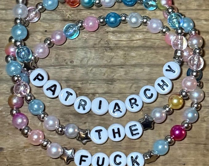 F*ck The Patriarchy Friendship Bracelet Set (3 bracelets) | FDT | Feminist