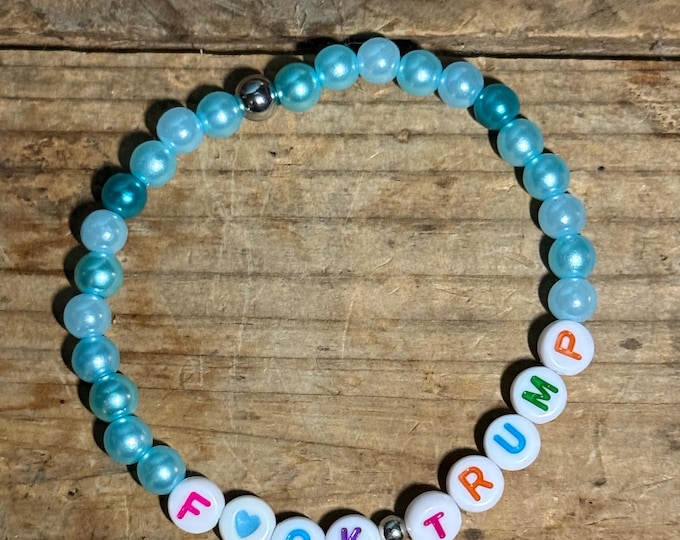 F*ck Donald Trump Friendship Bracelet |  FDT  | Blue | Ally | Resist | P2