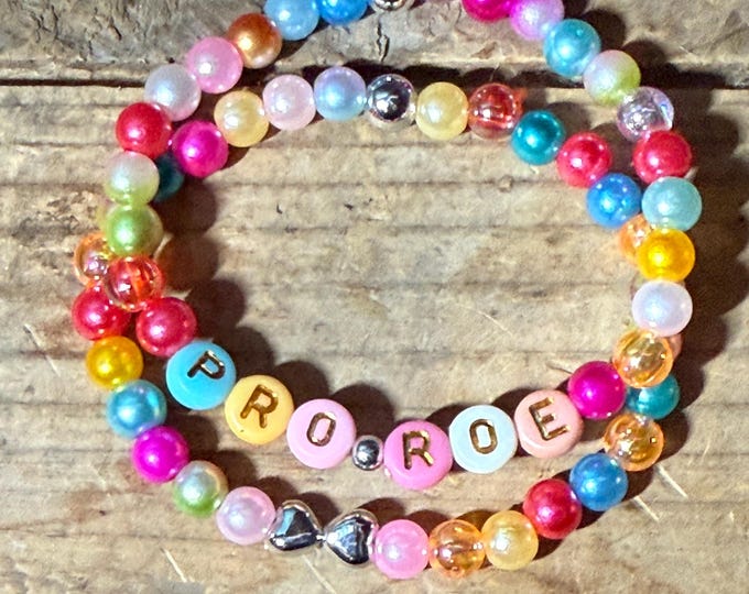 Pro-Roe Friendship Bracelet Set (2 bracelets) | Pro-Choice