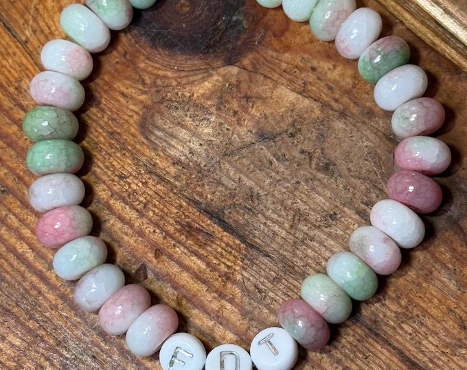 FDT Gemstone Bracelet | Anti-Trump | F*ck Donald Trump | Solidarity | Ally | Democrat | Feminist | Rondelle Beads