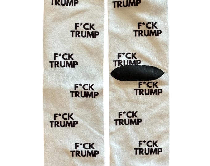 F*ck Trump Socks | FDT | Anti-Trump | Democracy | Liberal | Includes Gift Bag