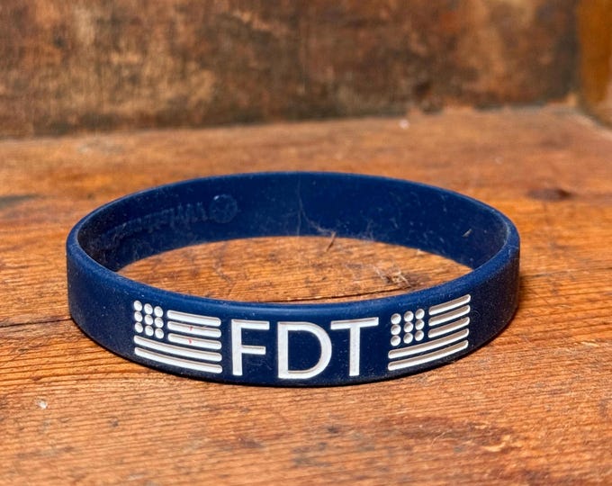 FDT Morse Code: Fuck Donald Trump  Silicone Stretch Bracelet