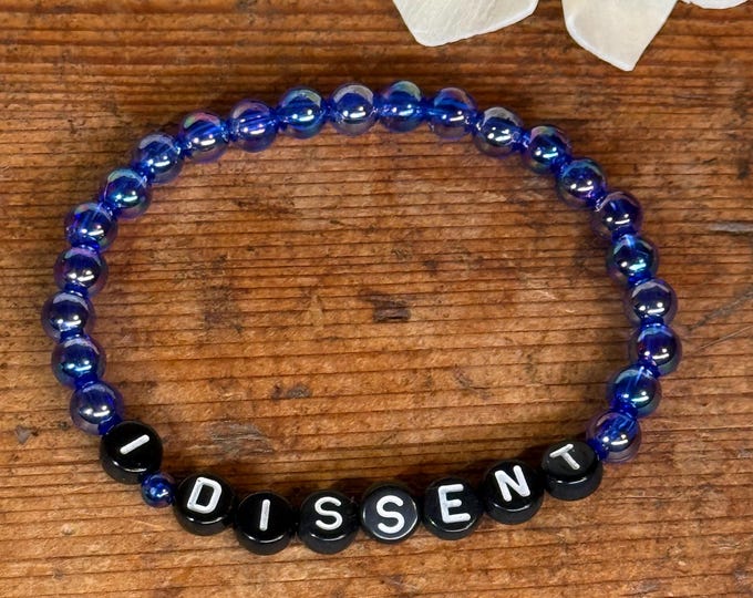 I Dissent Friendship Bracelet: Anti-Trump Resist, Choice of Colors