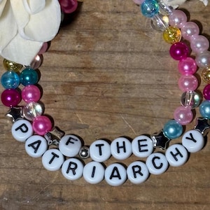 F The Patriarchy Friendship Bracelet Set (2 bracelets) | FDT | Feminist | Anti-Trump | F*ck Trump | Choice of Color | P3