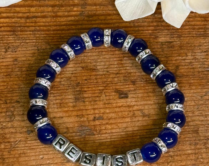 Resist Blue Friendship Bracelet | Solidarity | Ally |Democrat | Feminist | Choice of Color