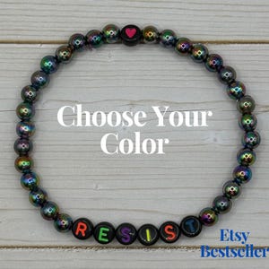 Resist Friendship Bracelet | FDT | Solidarity | Ally | Democrat |Feminist | Anti-Trump | Fuck Trump | Choice of Color
