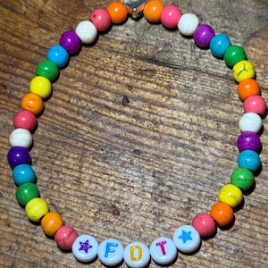 FDT Rainbow Friendship Bracelet F*ck Donald Trump | Solidarity | Ally | Democrat | Feminist | Anti-Trump
